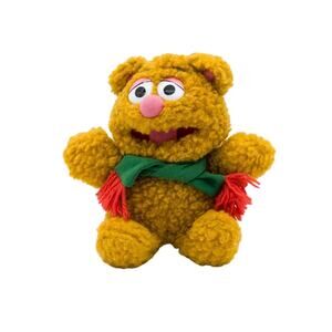 Vintage 1987 Muppet Babies Fozzie Bear Stuffed Plush Teddy Jim Henson Christmas